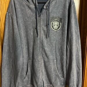 Marvel Black Panther Charcoal Hoodie Lg